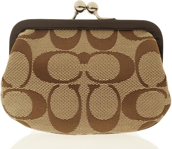 コーチ Coach がま口財布 カーキ X マホガニー F66117 Skhma 並行輸入 財布 Amazon