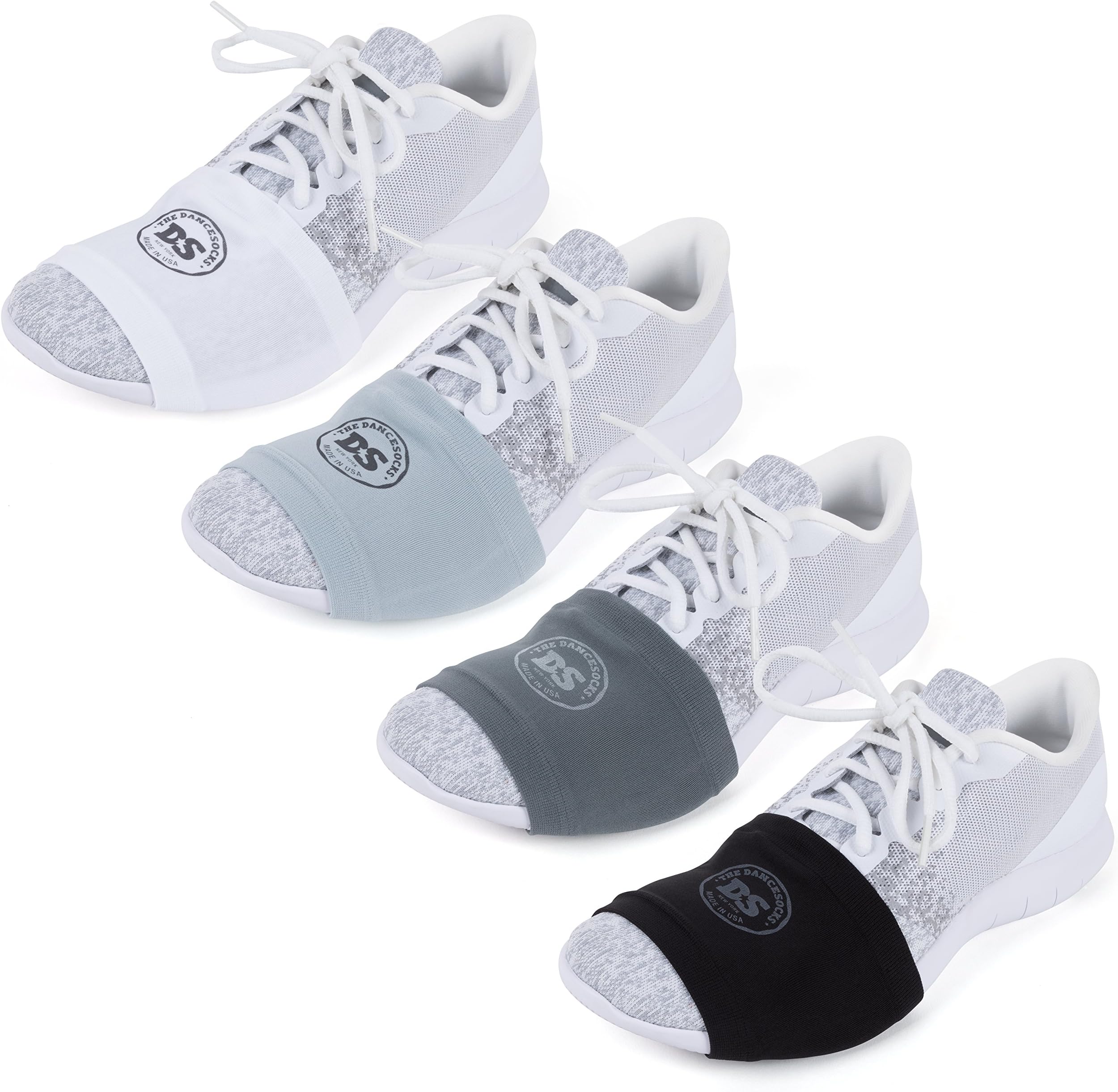 Made in USA Original Over Sneaker Socks for Dance on Smooth Floors (4/Pairs)