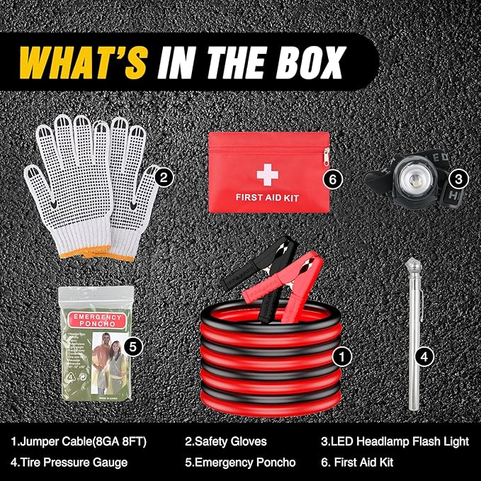 Kit de Emergencia para Auto Nilight con Cable de Arranque miniatura 6