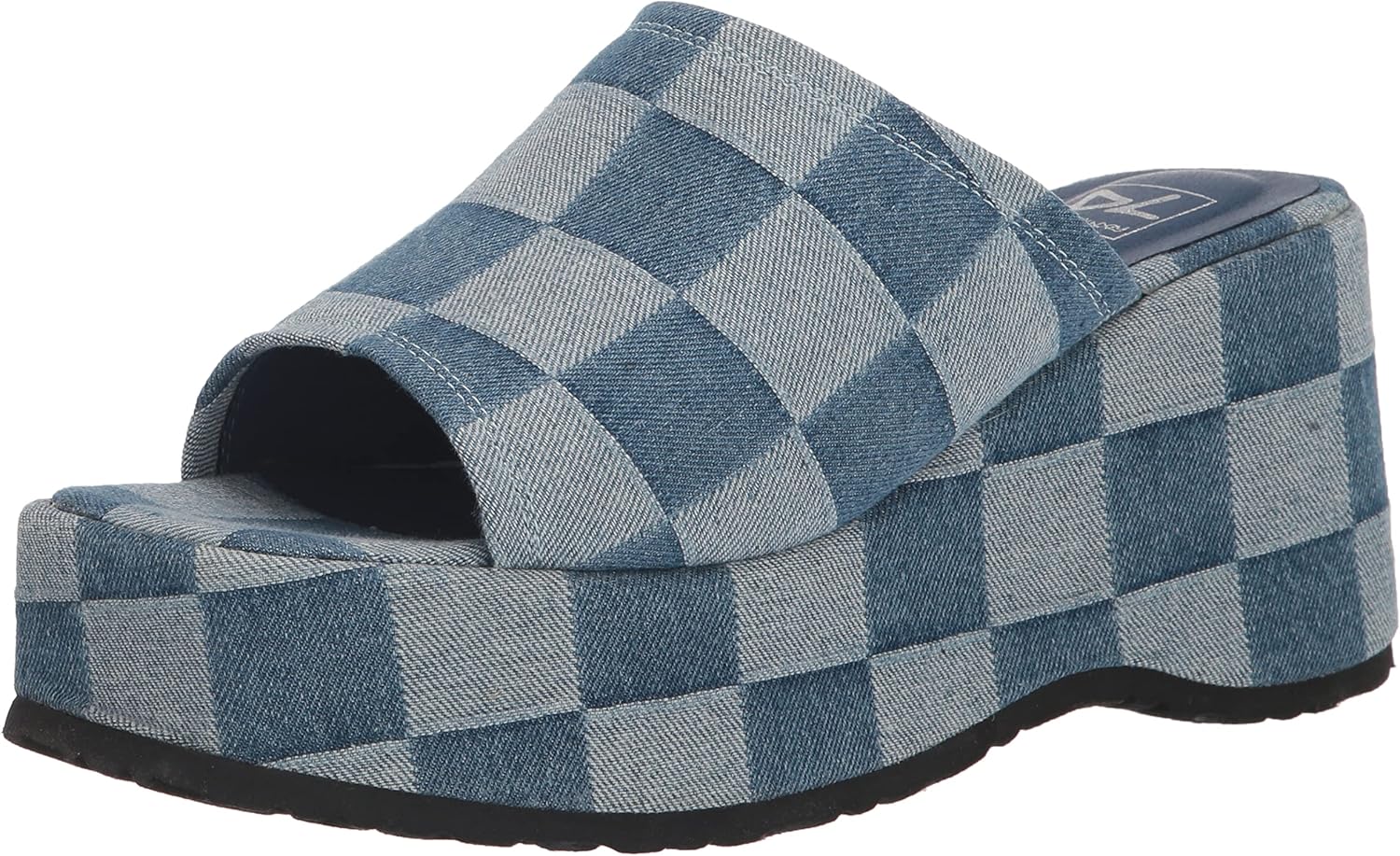 Dirty Laundry Women's TRIGHTON Slide Sandal, Denim, 6.5