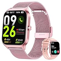 Popglory Smartwatch Uomo Donna, 1.85" Orologio Chiamate