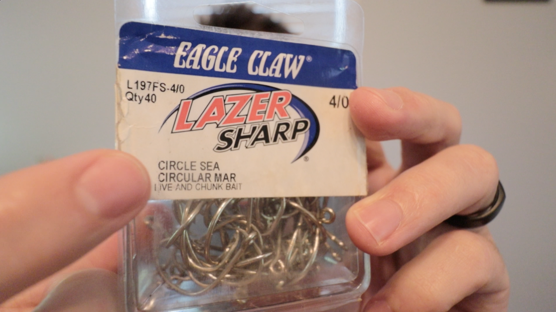 Eagle Claw Laser Sharp Circle Sea Fishing Hooks 4/0