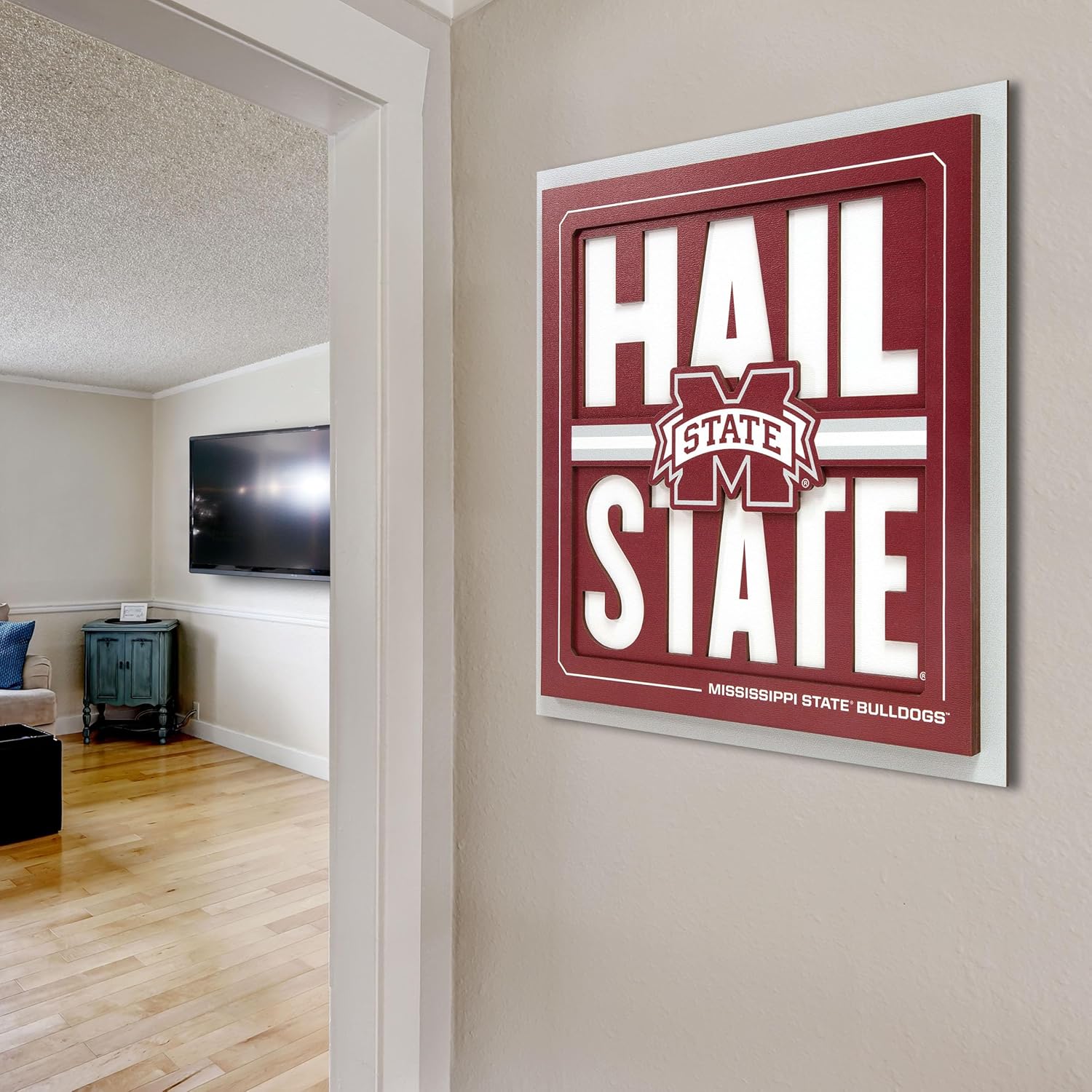 YouTheFan NCAA Mississippi State Bulldogs Slogan Series 3D Wall Art