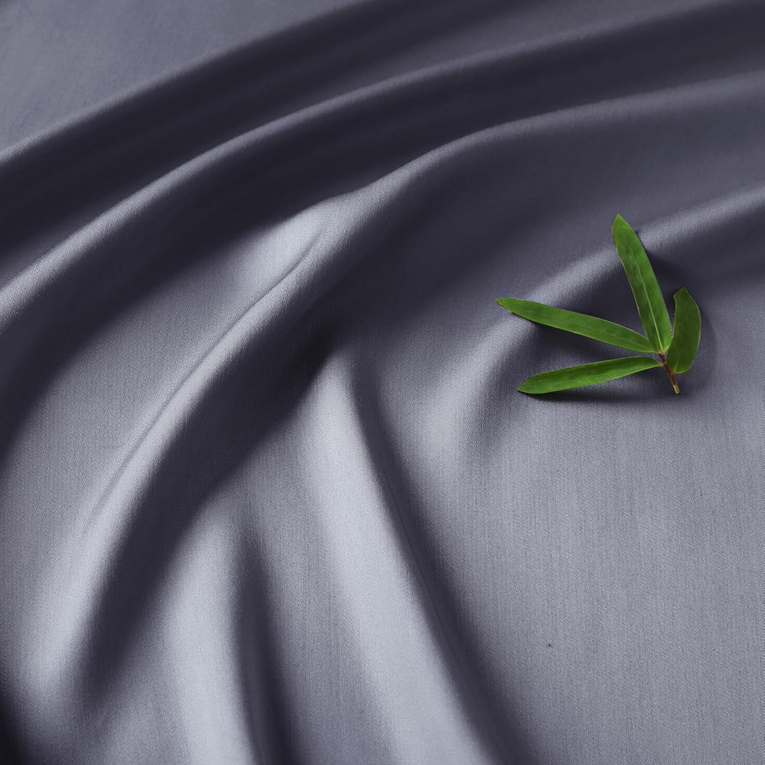 2 Pack Cooling Pillow Cases,Viscose Derived from Bamboo Pillow Protectors King Size Set of 2, 400 Thread Count Soft Silky Breathable Summer Pillow Cover with Zipper Hidden (2PCS, Darkgrey, King) - Image 2