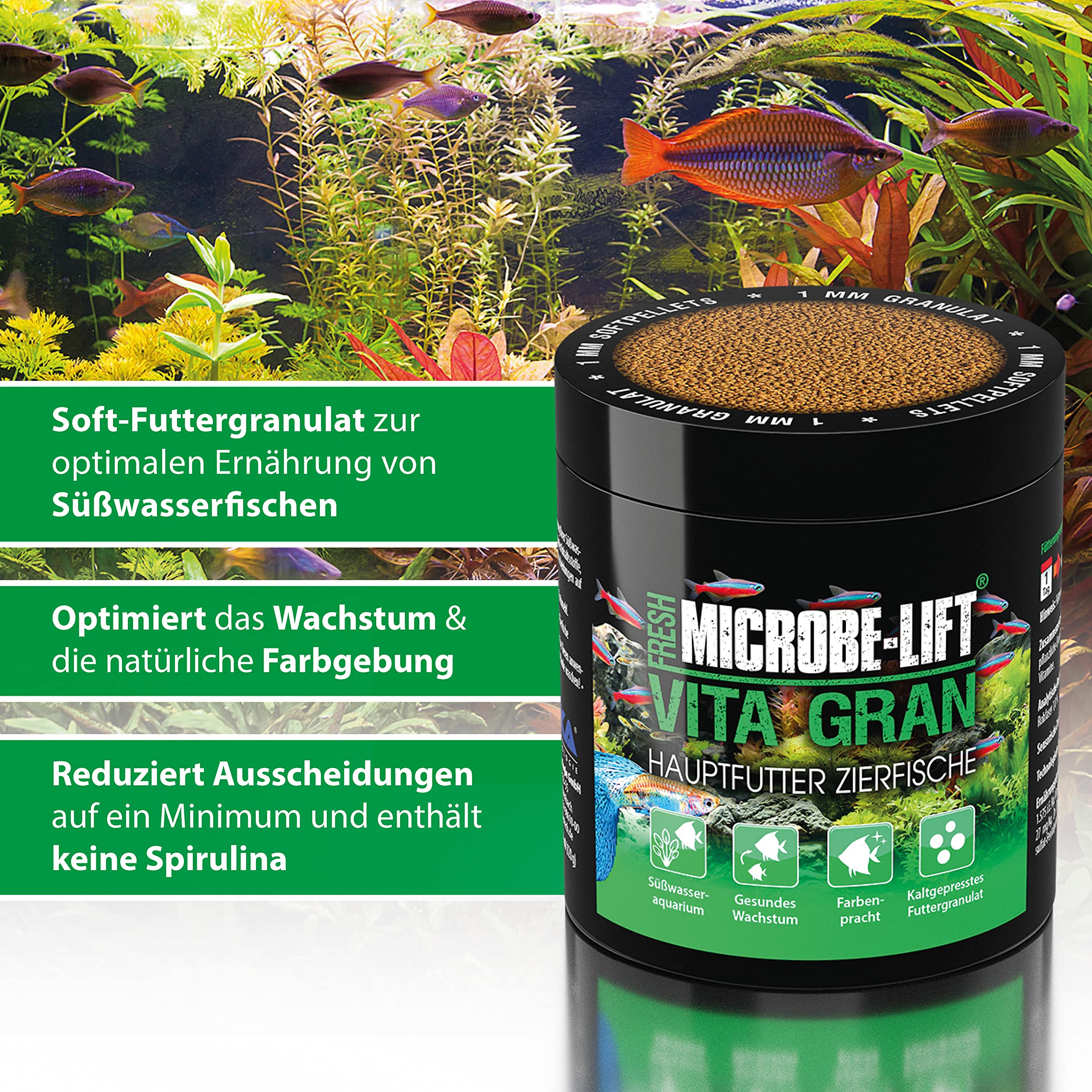Microbe-Lift Vita Gran Fischfutter für Süßwasserfische online kaufen