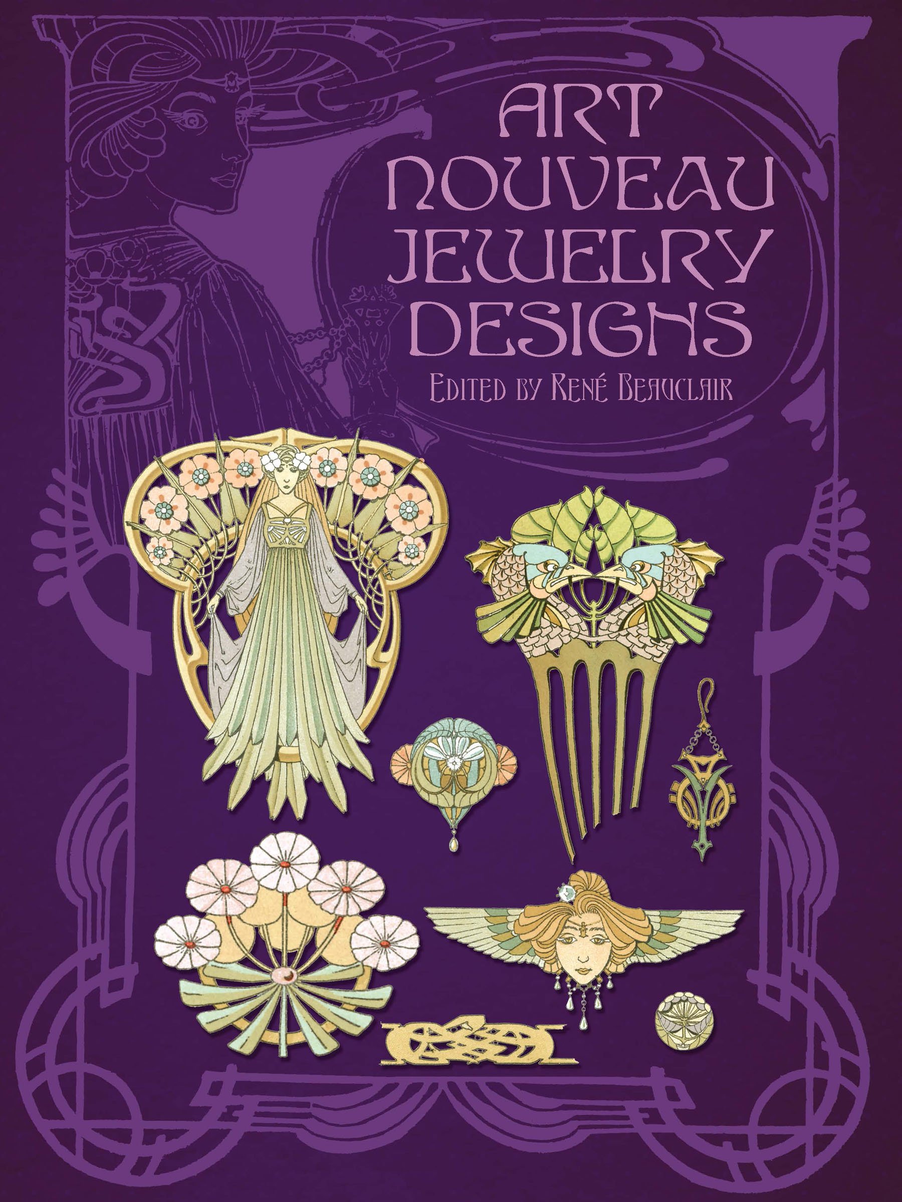 Art Nouveau Jewelry Designs by Rene Beauclair (Paperback Book)