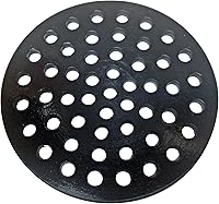 Aqva Premium 8" Cast Iron Drain Cover - Durable Round Floor Drain Strainer for Easy Install, Optimal Flow & Stylish Home Plumbing