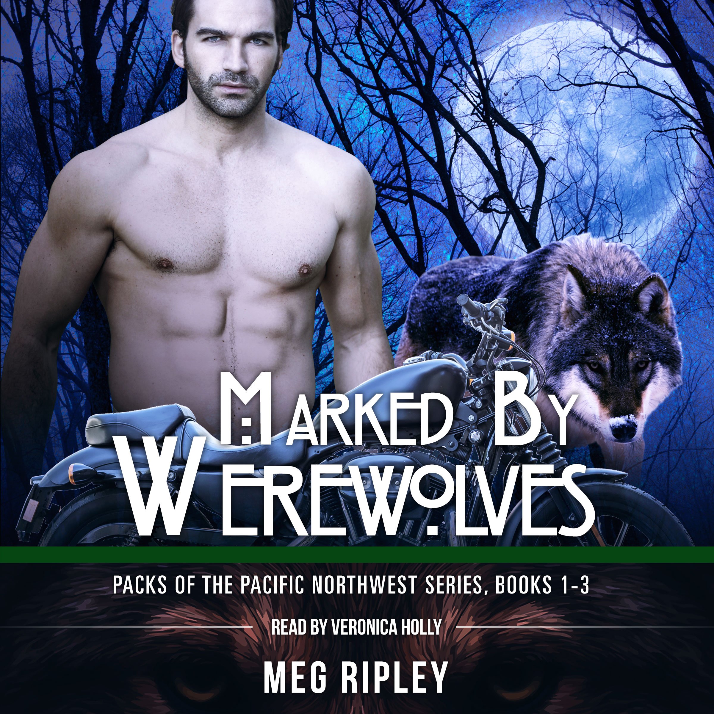 Cover art for Marked by Werewolves Packs of the Pacific Northwest Series, Books 1-3