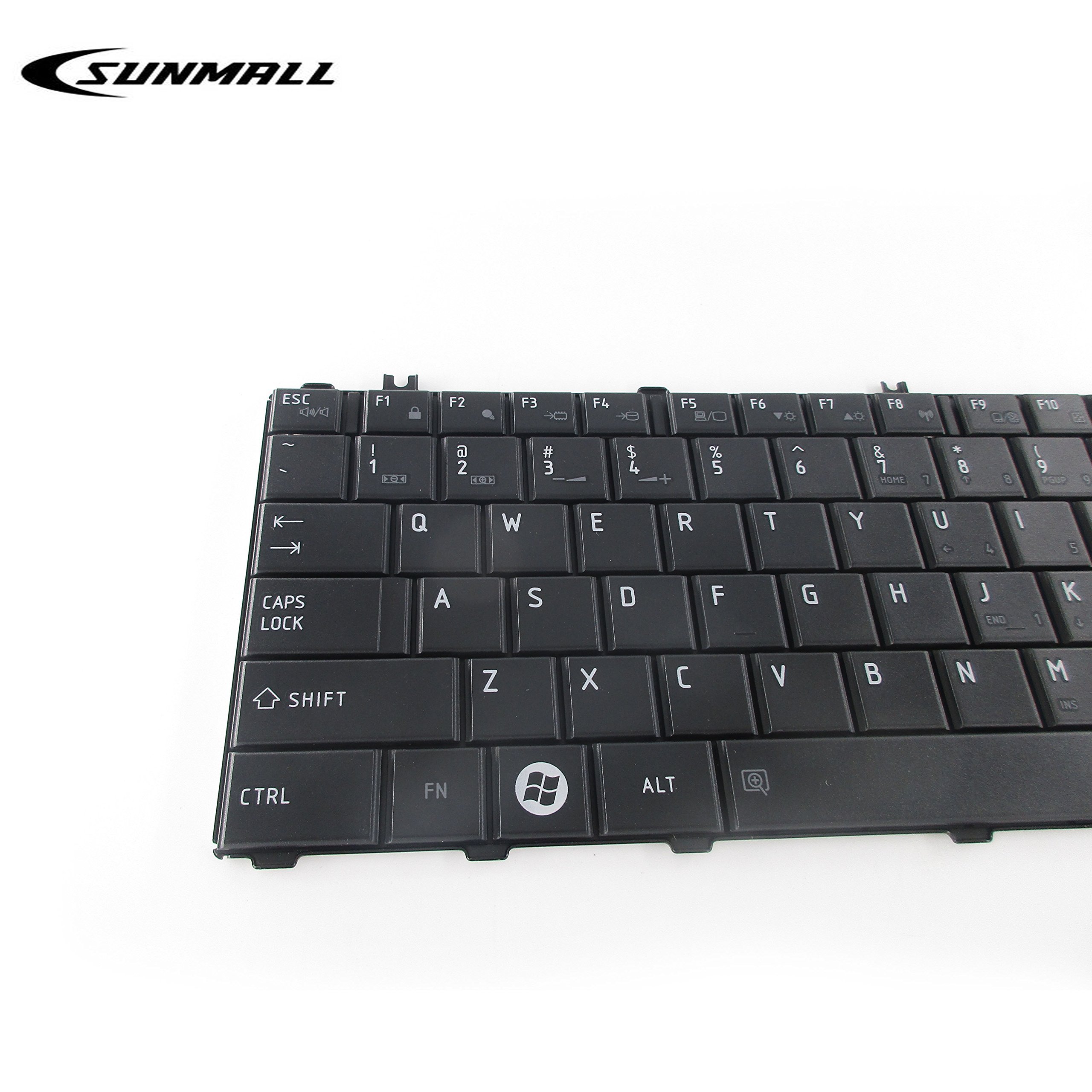 UK Layout Black Laptop Keyboard Replacement For Toshiba Satellite C650-110 - Easy Installation No Soldering