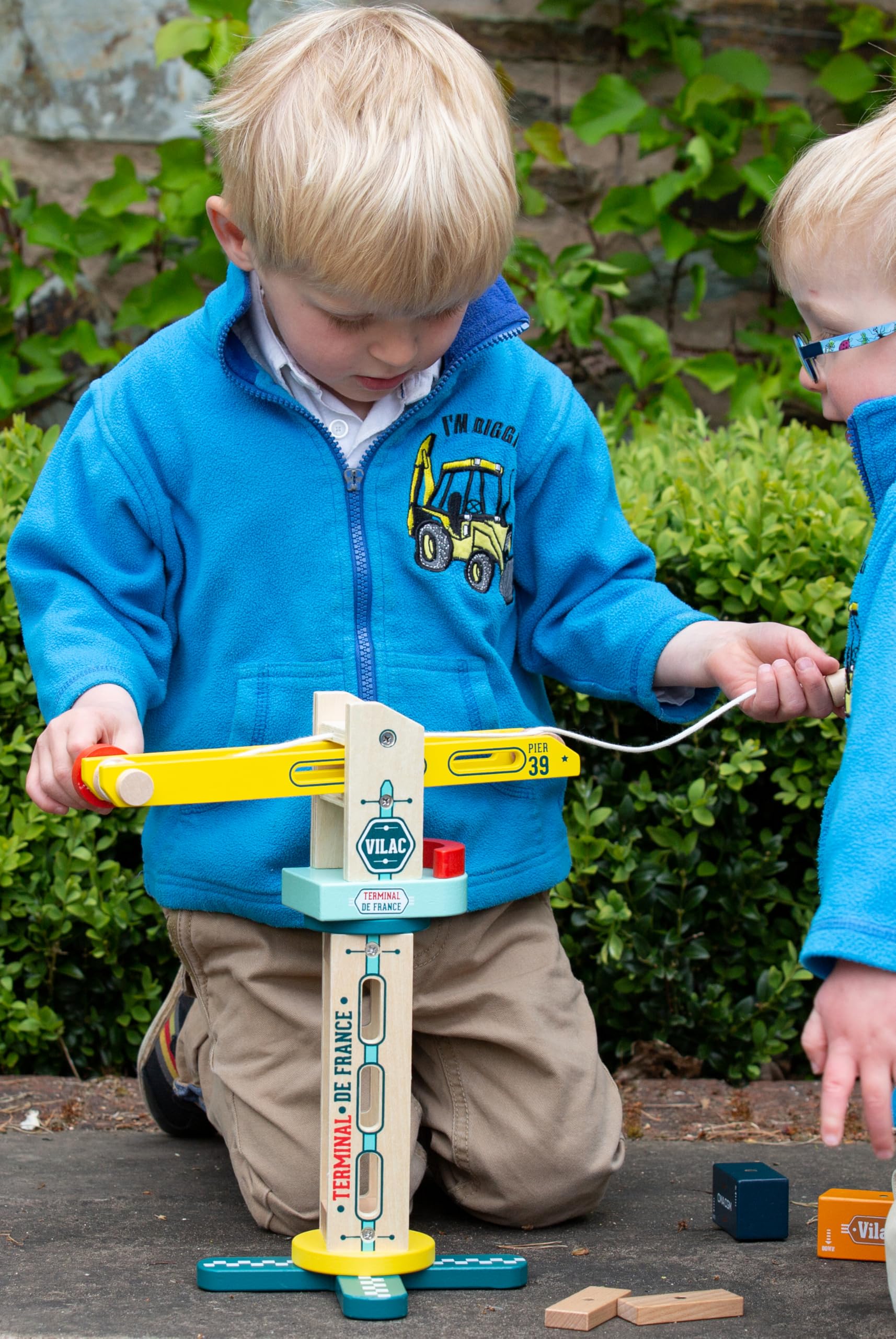 Vilac - Grue de Docker Vilacity 30 cm - Enfants 3 Ans+