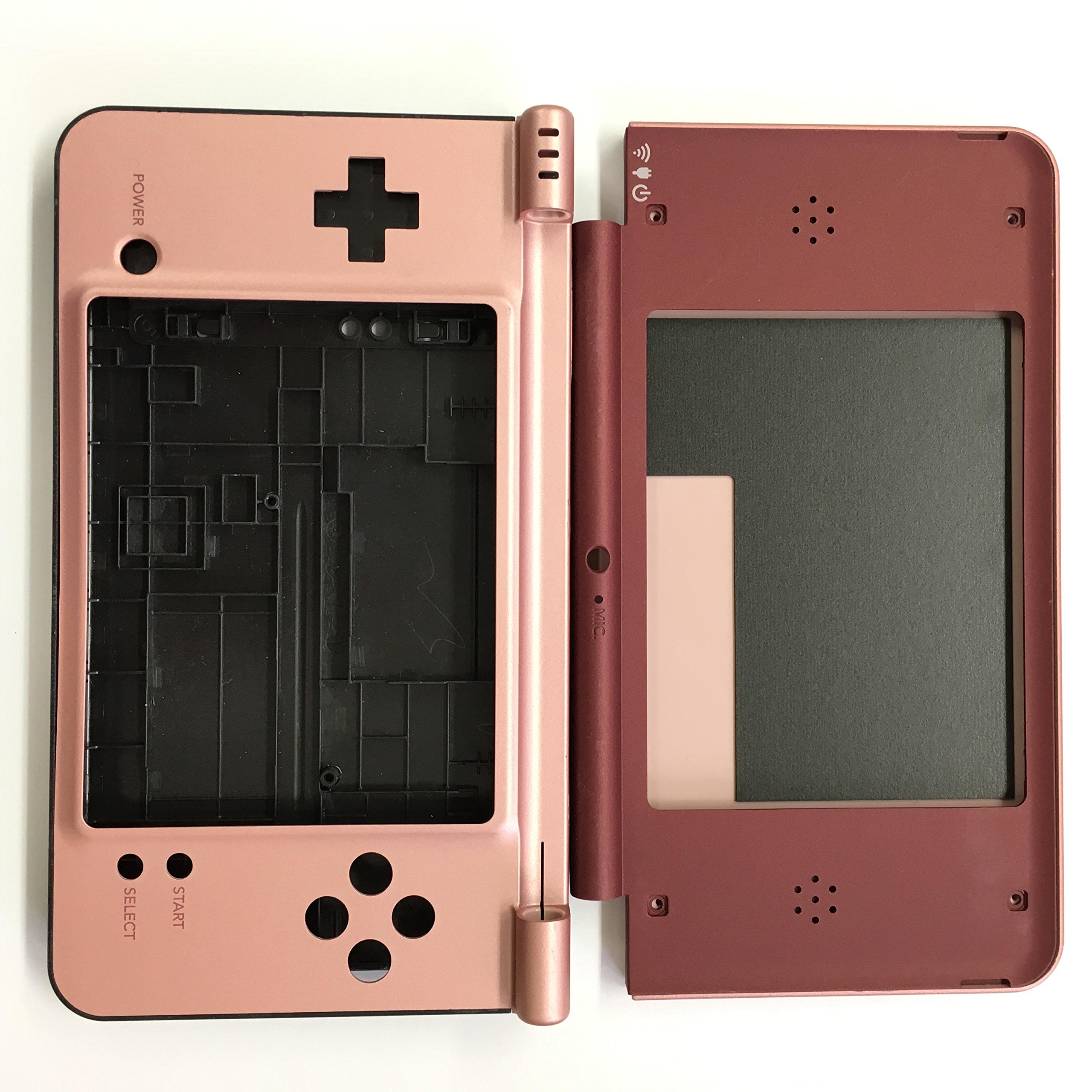 Nintendo DSi XL Replacement Housing Shell Case, Burgundy With Pink