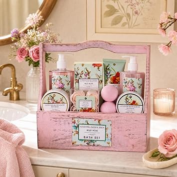 Accentra Gift set for women VINTAGE FLORALS Wild Rose 100 g bath salts
