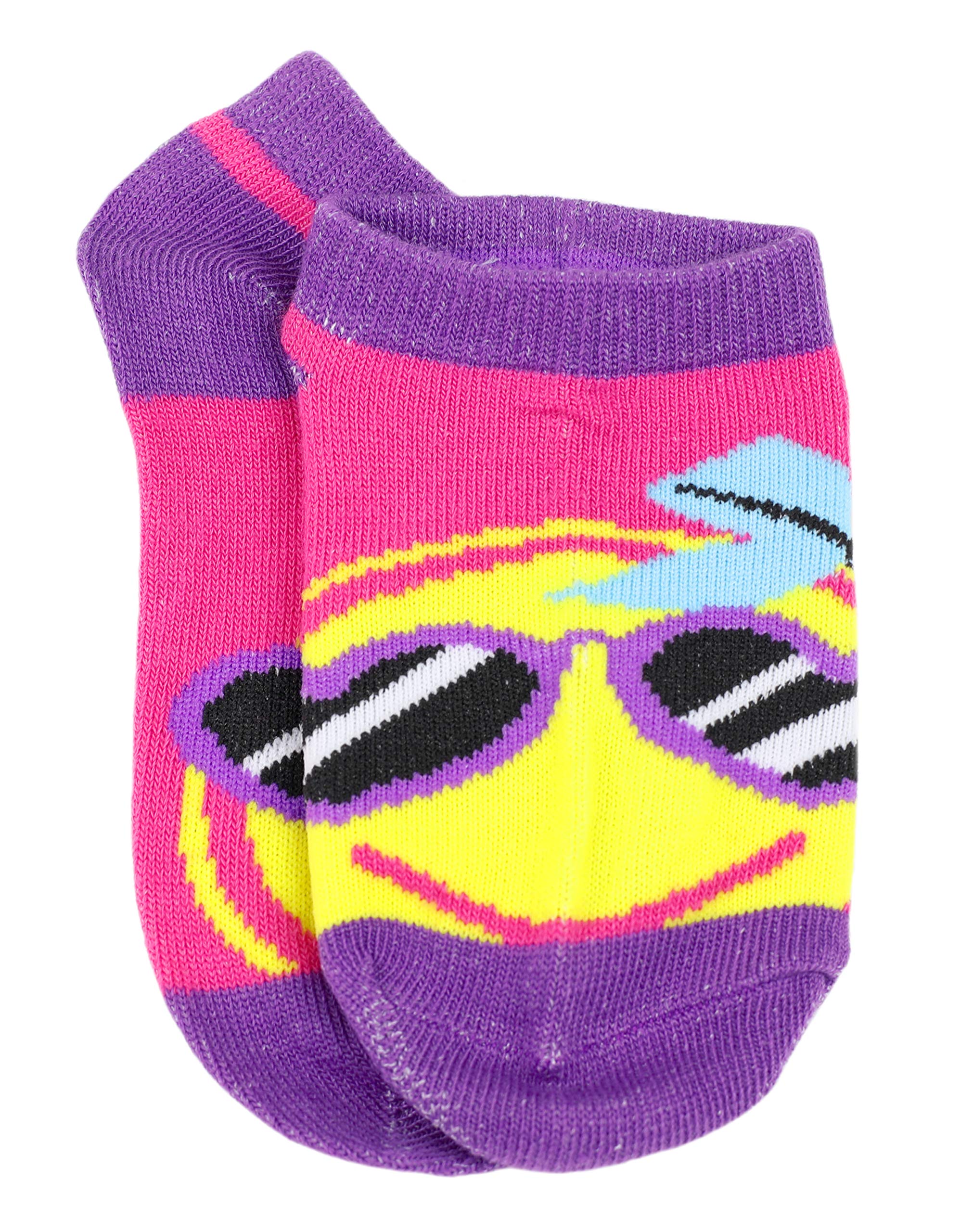 Nickelodeon Girl's Jojo Siwa 5 Pack Socks, Sock Size: 6-8 (Shoe Size: 10-4), Black/Blue