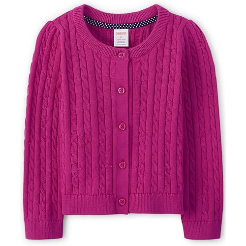Gymboree Girls and Toddler Long Sleeve Cable Knit Cardigan Sweater