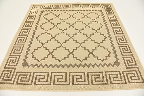 Vista 42 de Unique Loom Alfombra Colección enrejado Marroquí Celosía Transicional Interior y Exterior, Polipropileno Gris/Plateado