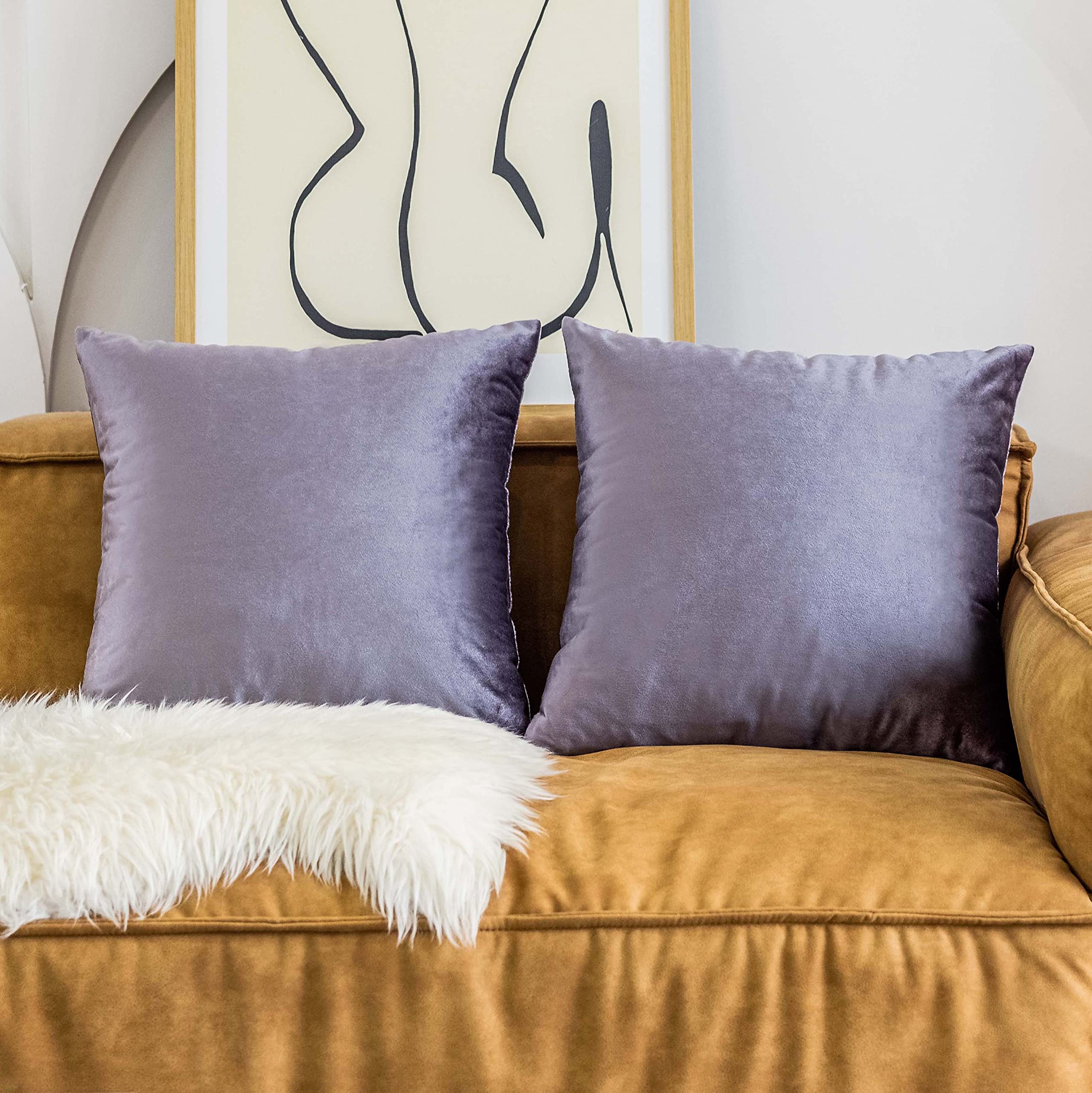 Home Brilliant 26x26 Euro Shams Modern Decorative Large Throw Pillow