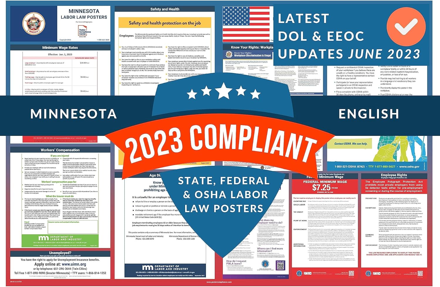 Labor Law Posters 2023 Minnesota Labor Law Poster State