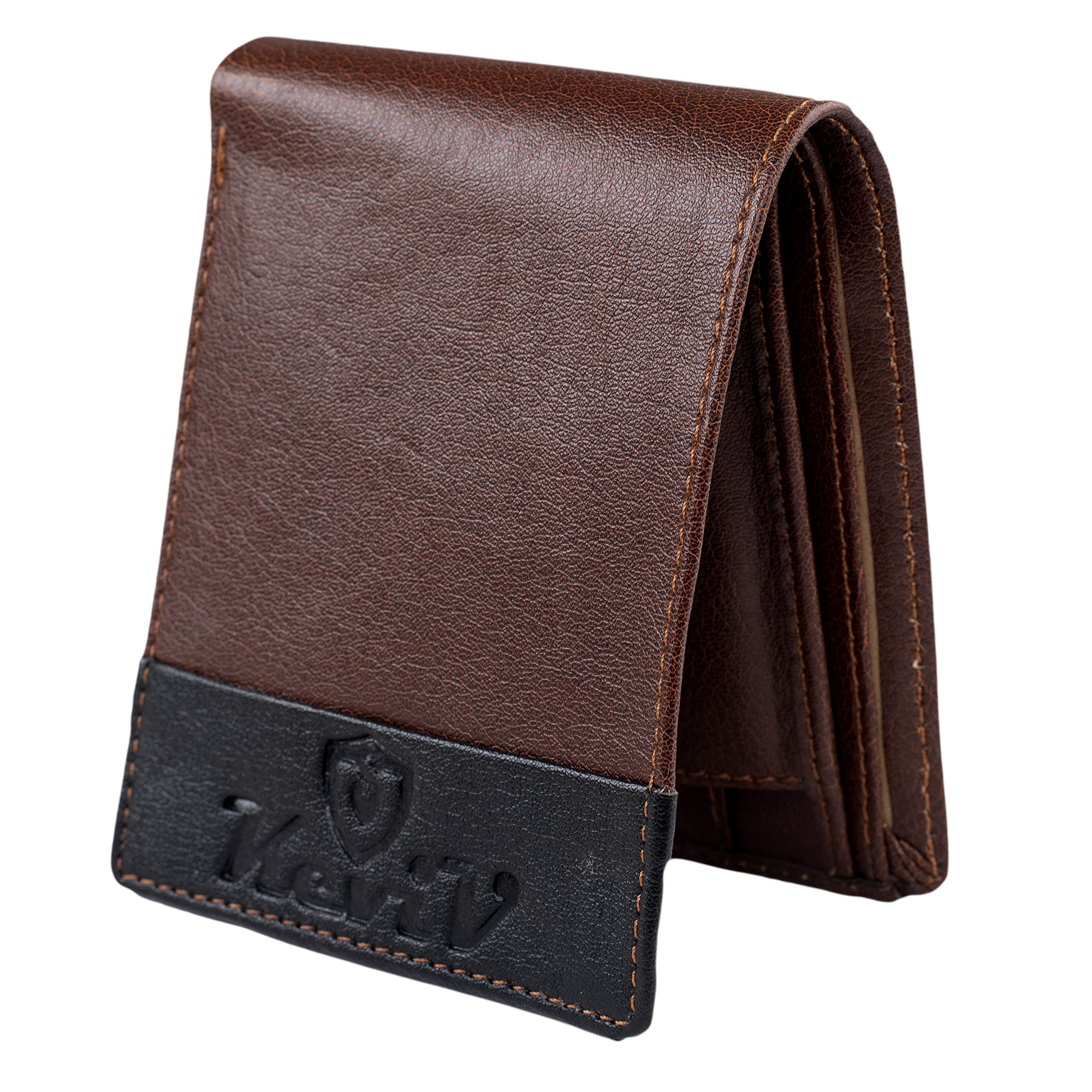 keviv Genuine Leather Wallet for Men (Tan)-picture-10
