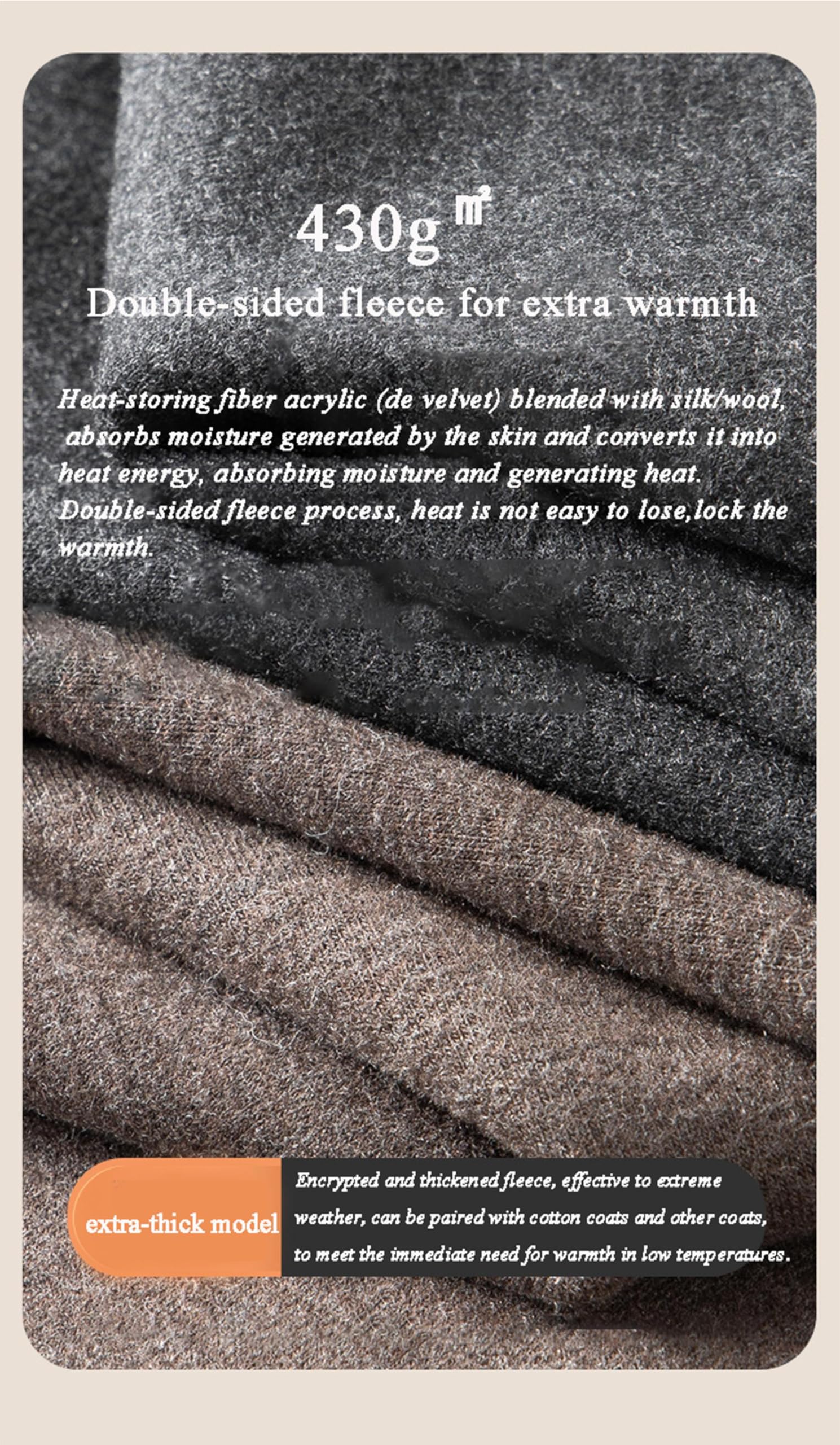 Męski 2-częściowy zestaw bielizny termicznej wełna jedwab morwy jesień i zimowe ciepło pogrubienie jesiennych ubrań i spodni,Dark brown,3XL