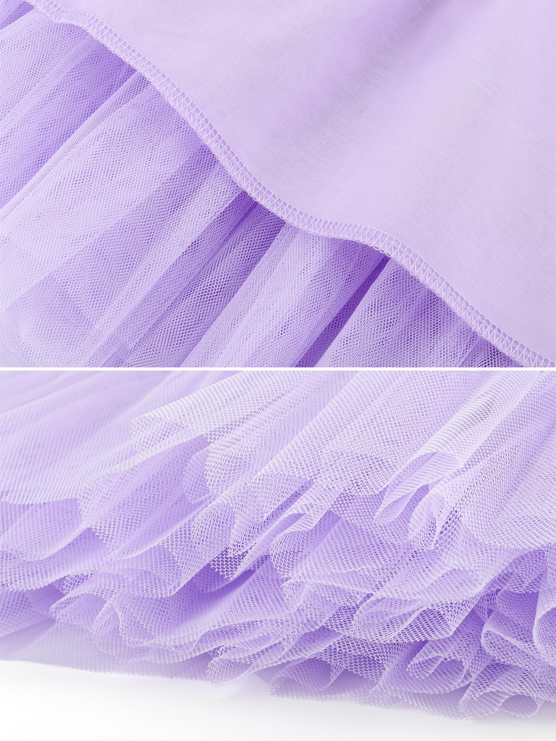 Jupe tutu pour bébé fille - Mini jupe en tulle avec pli - Jupe de princesse - Tutu de ballet avec taille élastique - Jupe courte