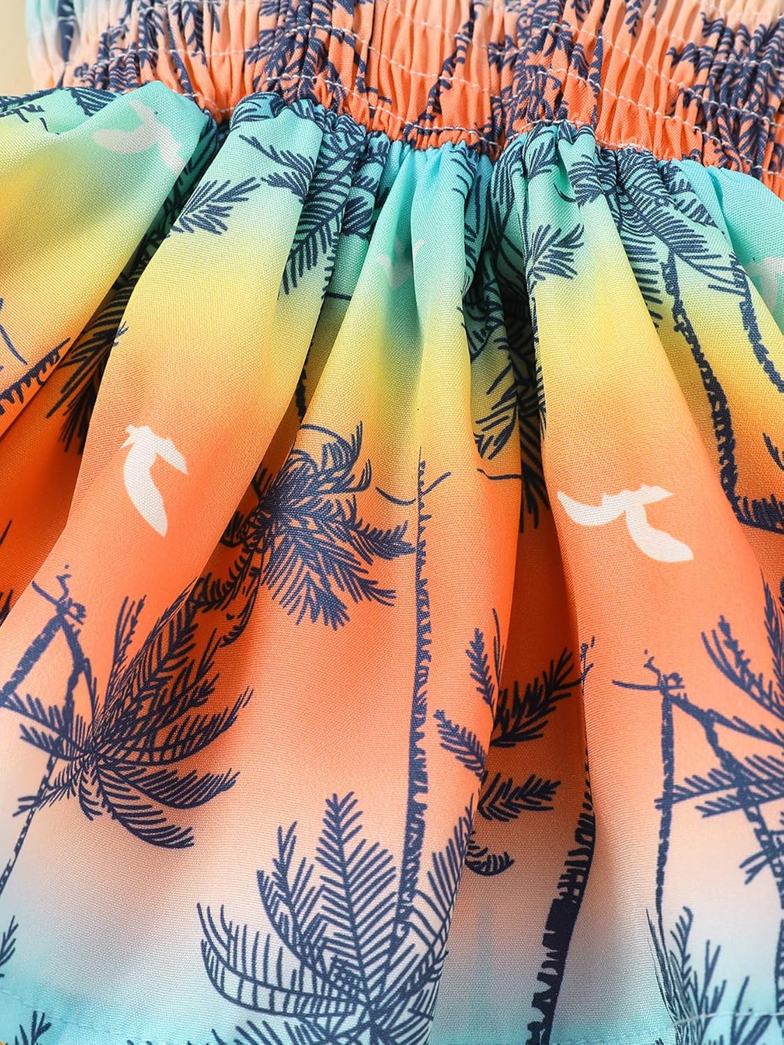 ベビー ガールズ ワンピース ロンパース 夏休み サスペンダー ドレス