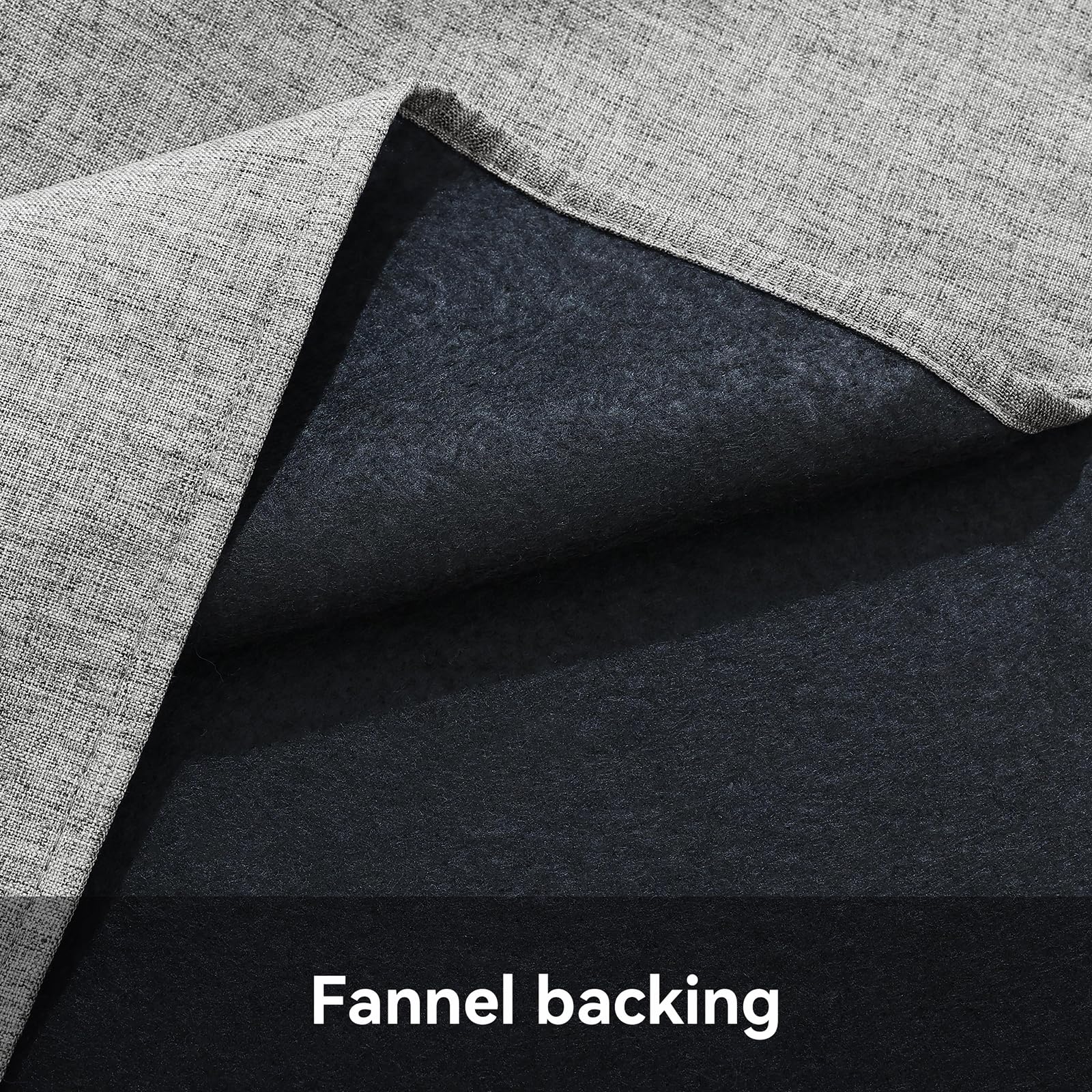 smiry Faux Linen Table Cloth Rectangular 140x100cm, Water resistant Tablecloth with Flannel Backing - Image 3
