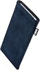 fitBAG Classic Phone Case from Original Alcantara with Microfibre Lining for Sony Xperia XA2 Ultra Classic Blue