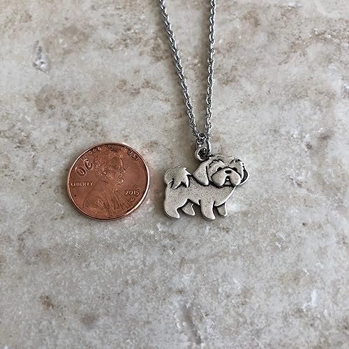 Miniatura 7 de Collar personalizado Shih Tzu con inicial y piedra natal opcional, regalo conmemorativo del perro Lhasa Apso