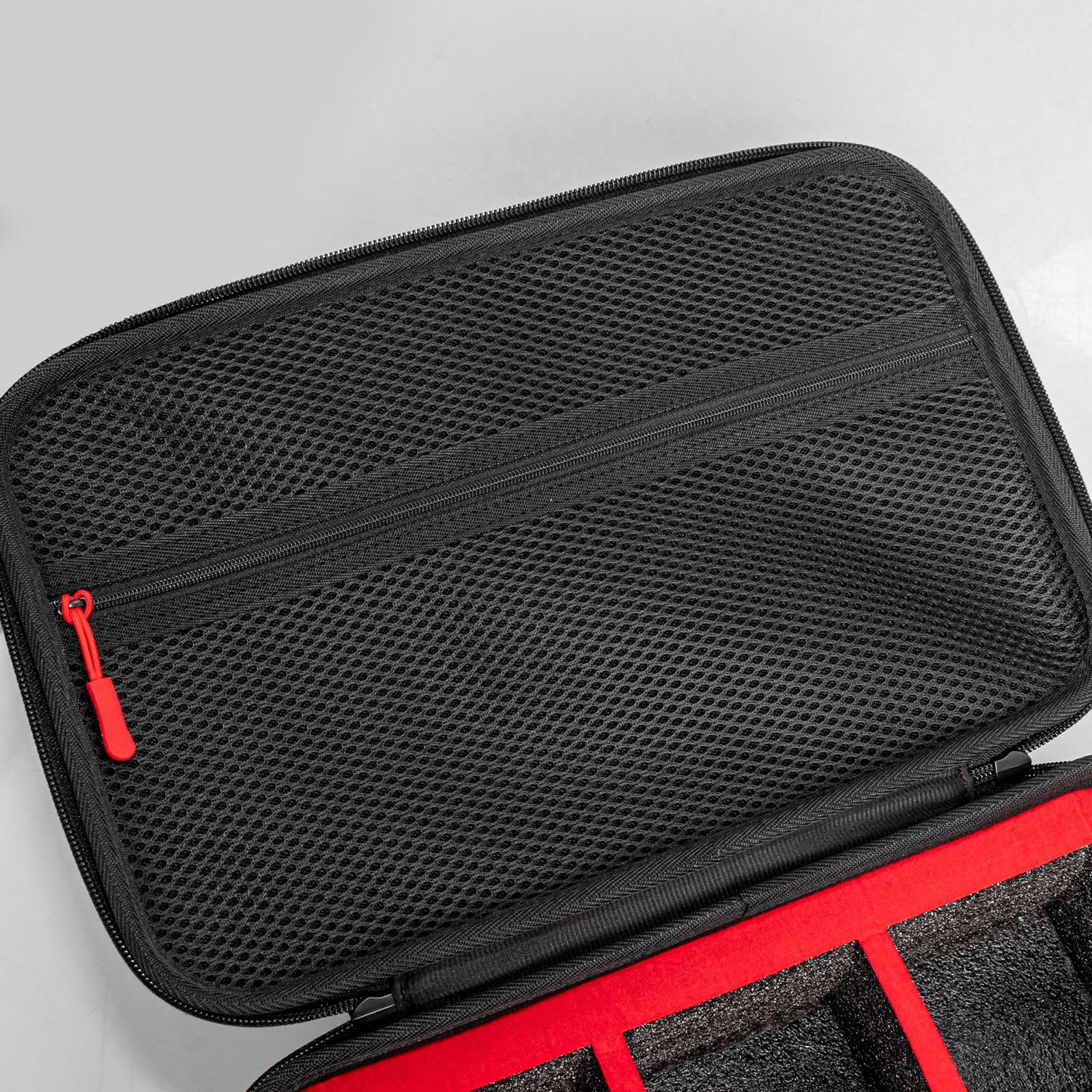 Porta carte portatile con custodia, grande | Design in schiuma e resistente agli urti con custodia trasparente per il trasporto di carte, regali da collezione