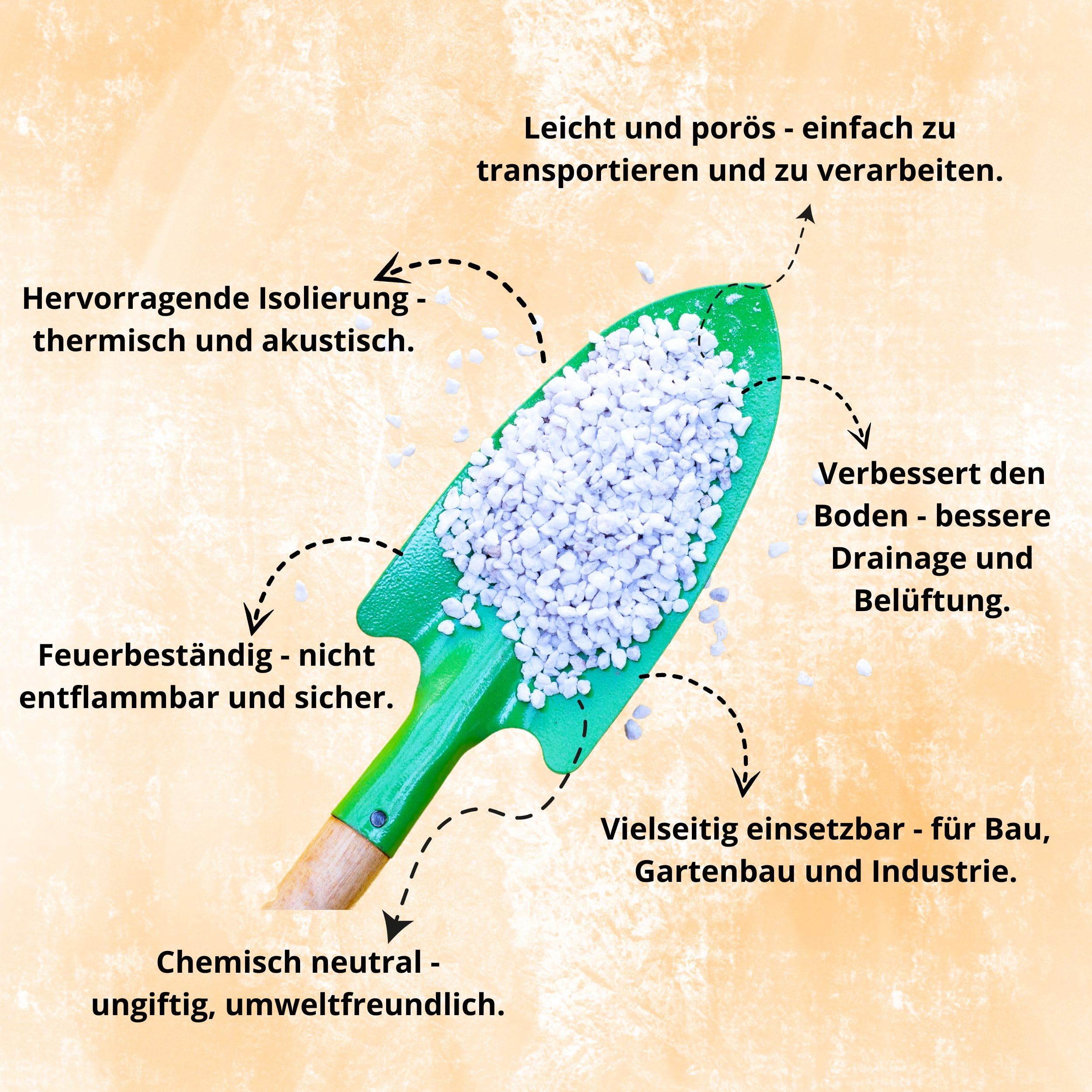 Blumenerde, Perlit Premium 1-4 mm universal, Perlite für Pflanzen 100 l Bodenverbesserung, Feuchtigkeitsspeicherung, Bewurzelung oder Kultivierung, für Orchideen und feuchtigkeitsempfindliche Pflanzen