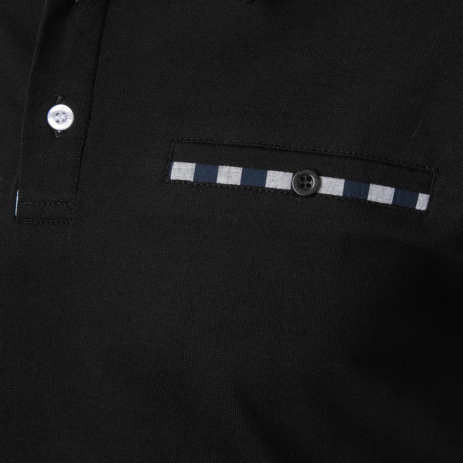 Polo Shirts for Men Short Sleeve Casual Fit Plaid Collar T-Shirts - Image 5