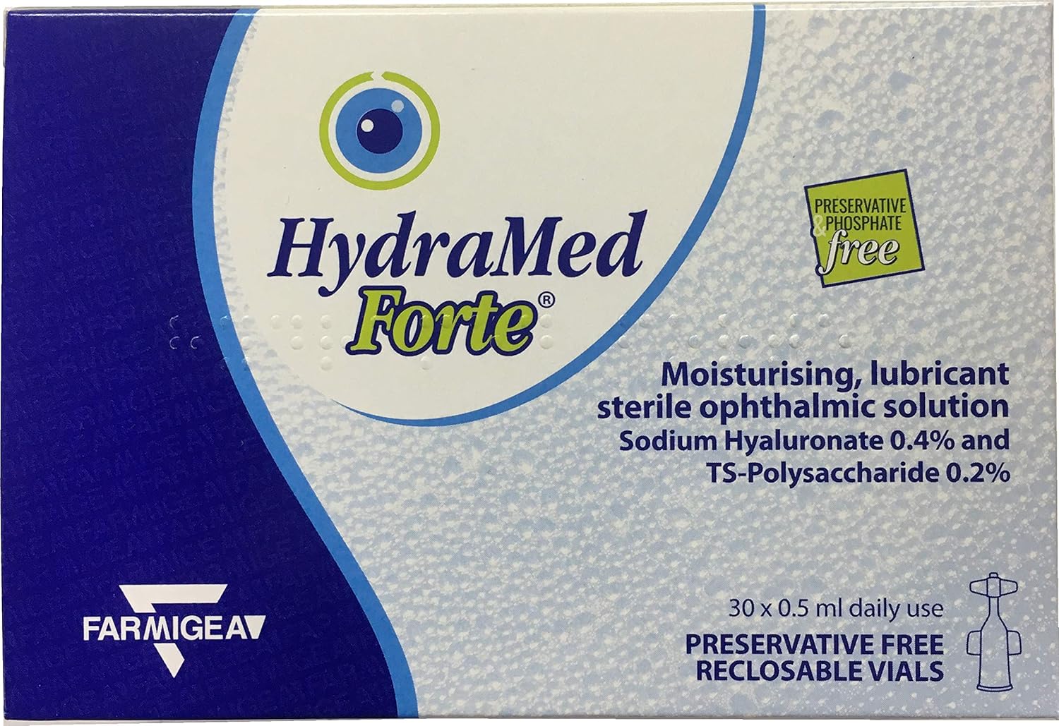 HydraMed Forte Eye Drops 30 x 0.5ml Daily Dose Units Amazon.co.uk