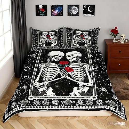 Miniatura 8 de Funda de edredón de vacas de las tierras altas tamaño Queen, funda de colcha con temática de granja retro occidental con animales salvajes y 2