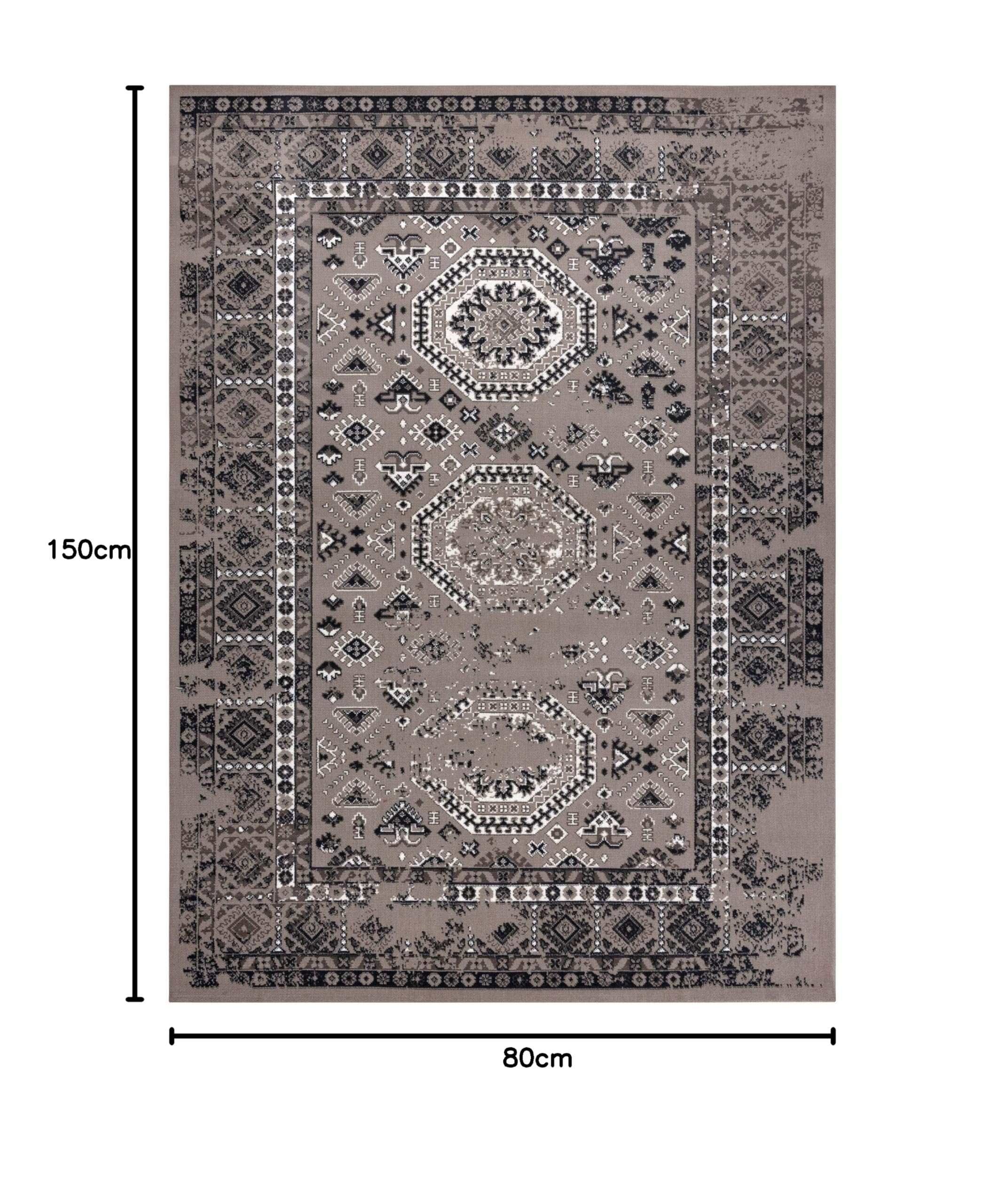 Dywan Vintage 2211675 beżowy klasyczny 80 x 150 cm beżowy