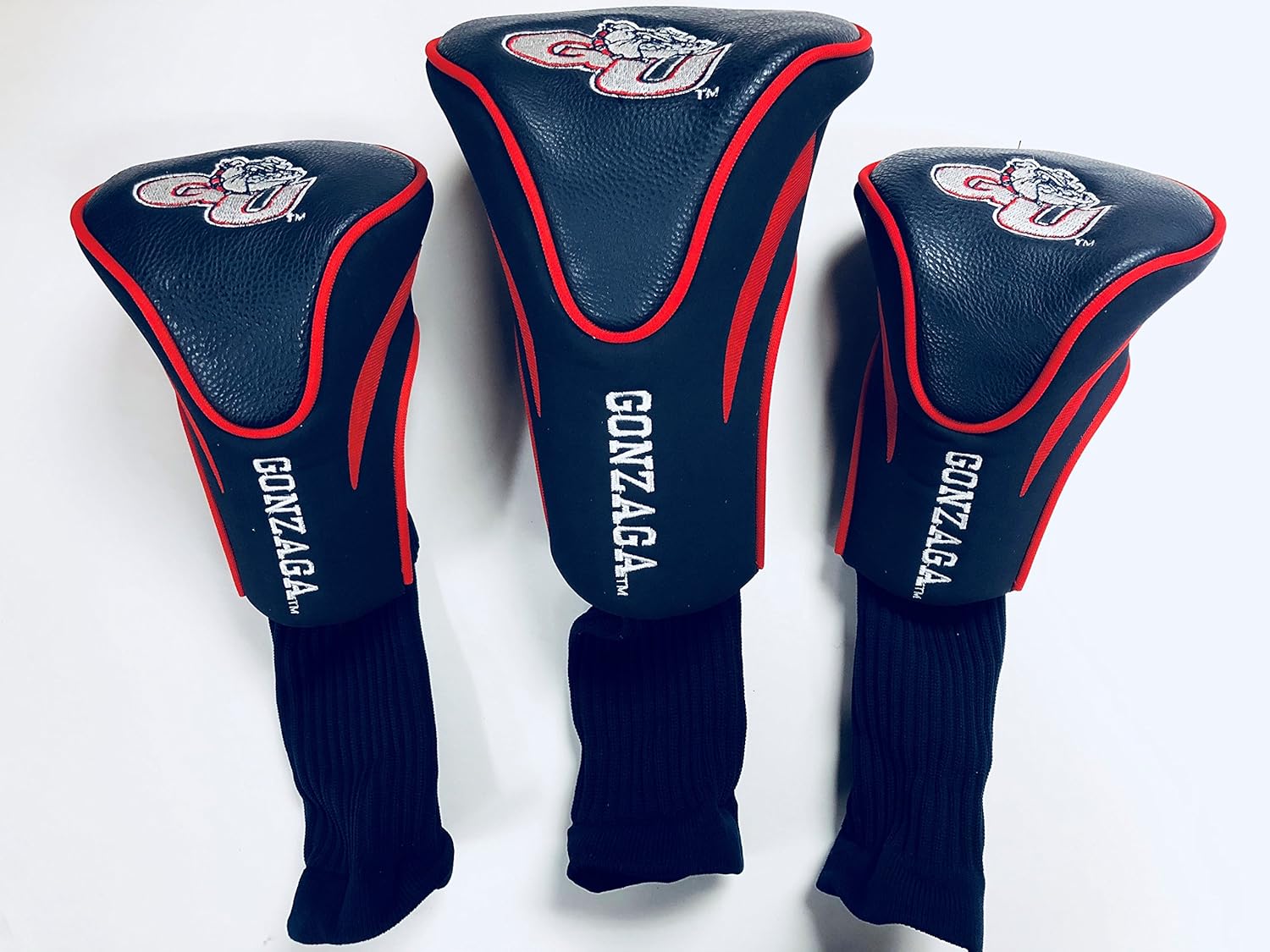 NCAA Gonzaga Bulldogs Golf Contour Head Covers, Set of 3