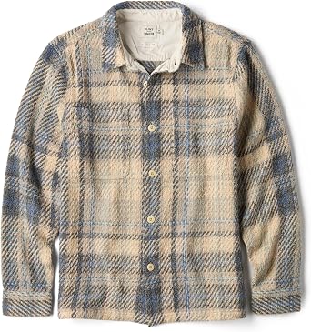 Huckberry Flint and Tinder Cabin Flannel, Mens Button Up Flannel Shirt Jacket