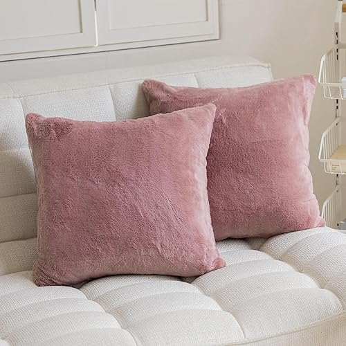 Miniatura 8 de Demetex Fundas de almohada de piel negra de 12 x 20 pulgadas, almohadas decorativas modernas de felpa para sofá, fundas de almohada lumbares