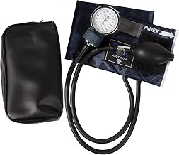 MABIS Aneroid Sphygmomanometer, Pediatric Cuff Size 7.2" to 11.3", Professional Manual Blood Pressuer Cuff with Zipper Case, Caliber Series, Child Cuff
