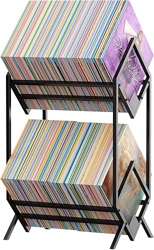 Almacenamiento de discos de vinilo, soporte para discos de vinilo, soporte de vinilo de metal, protege discos de vinilo, libro de almacenamiento,