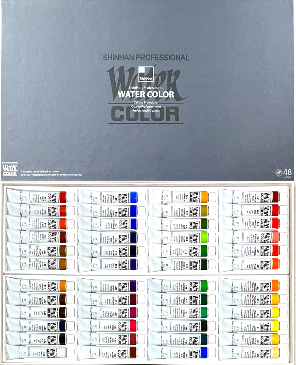 ShinHan Professional Watercolor Paint 7.5ml Tube 48 Color Set