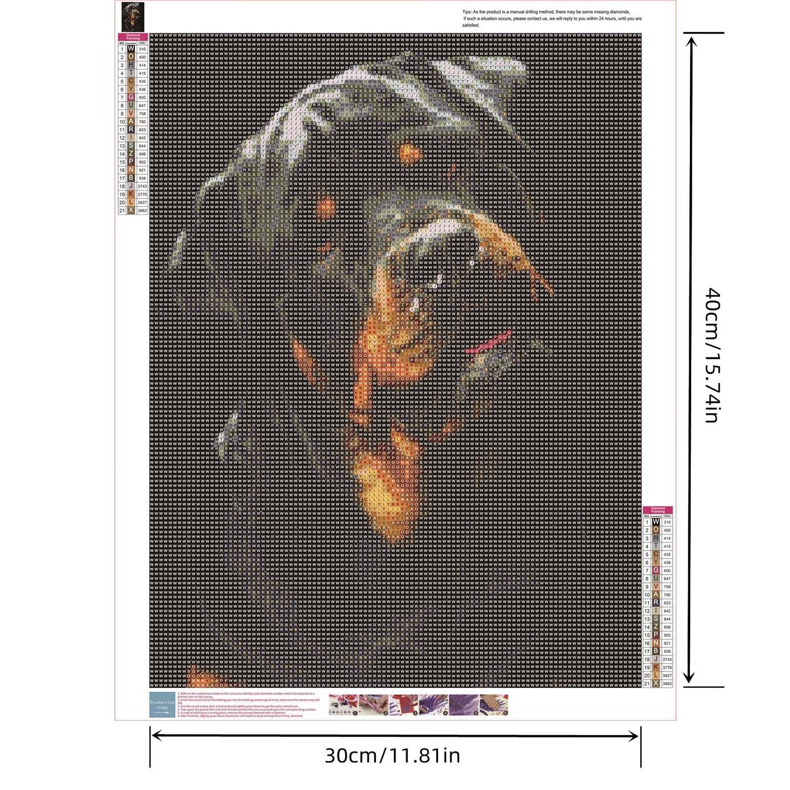 YSCOLOR Diamond Painting Pittura Diamante Rottweiler Cane Pieno Rotondo