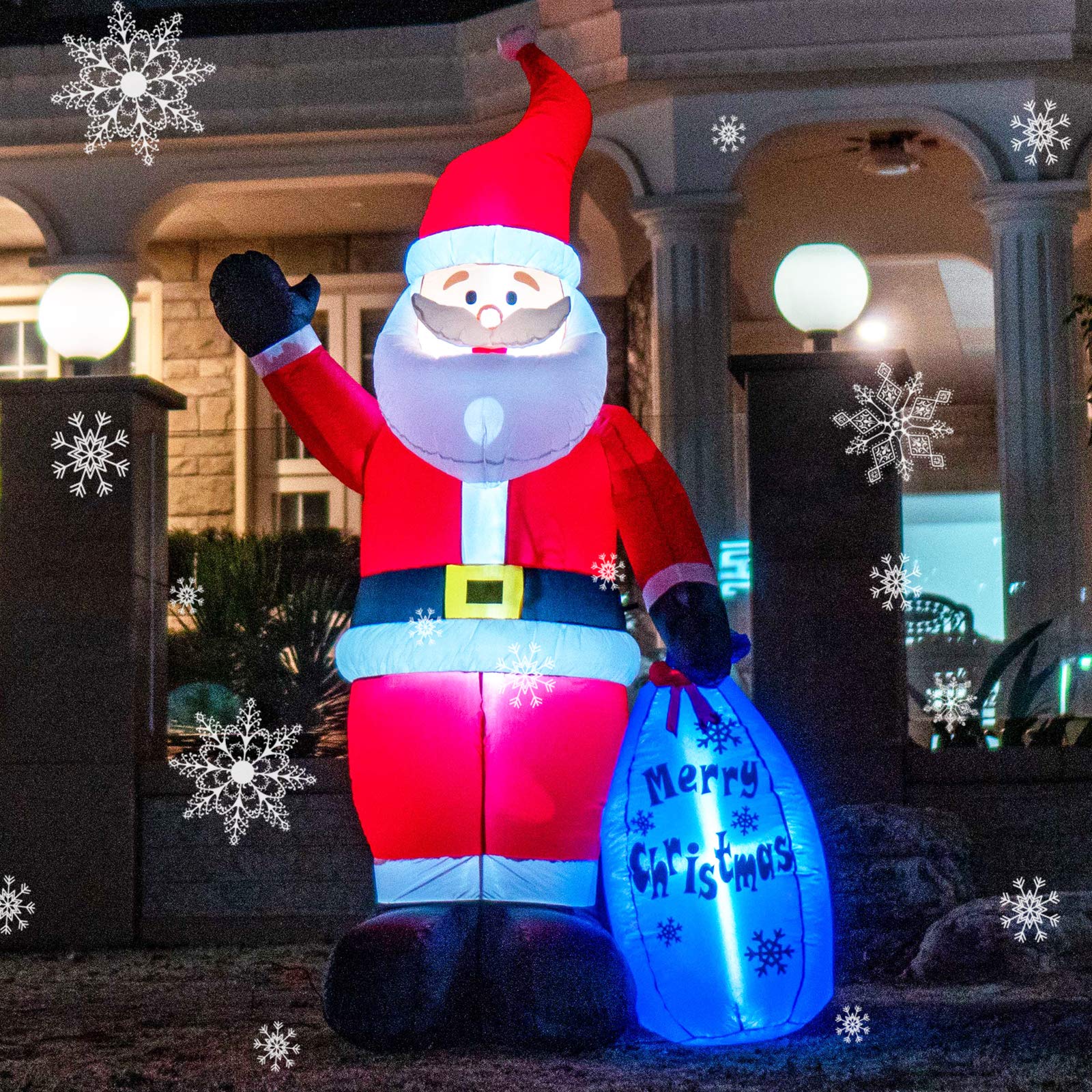 Snapklik.com : 7 FT Christmas Inflatable Decorations, Outdoor Christmas