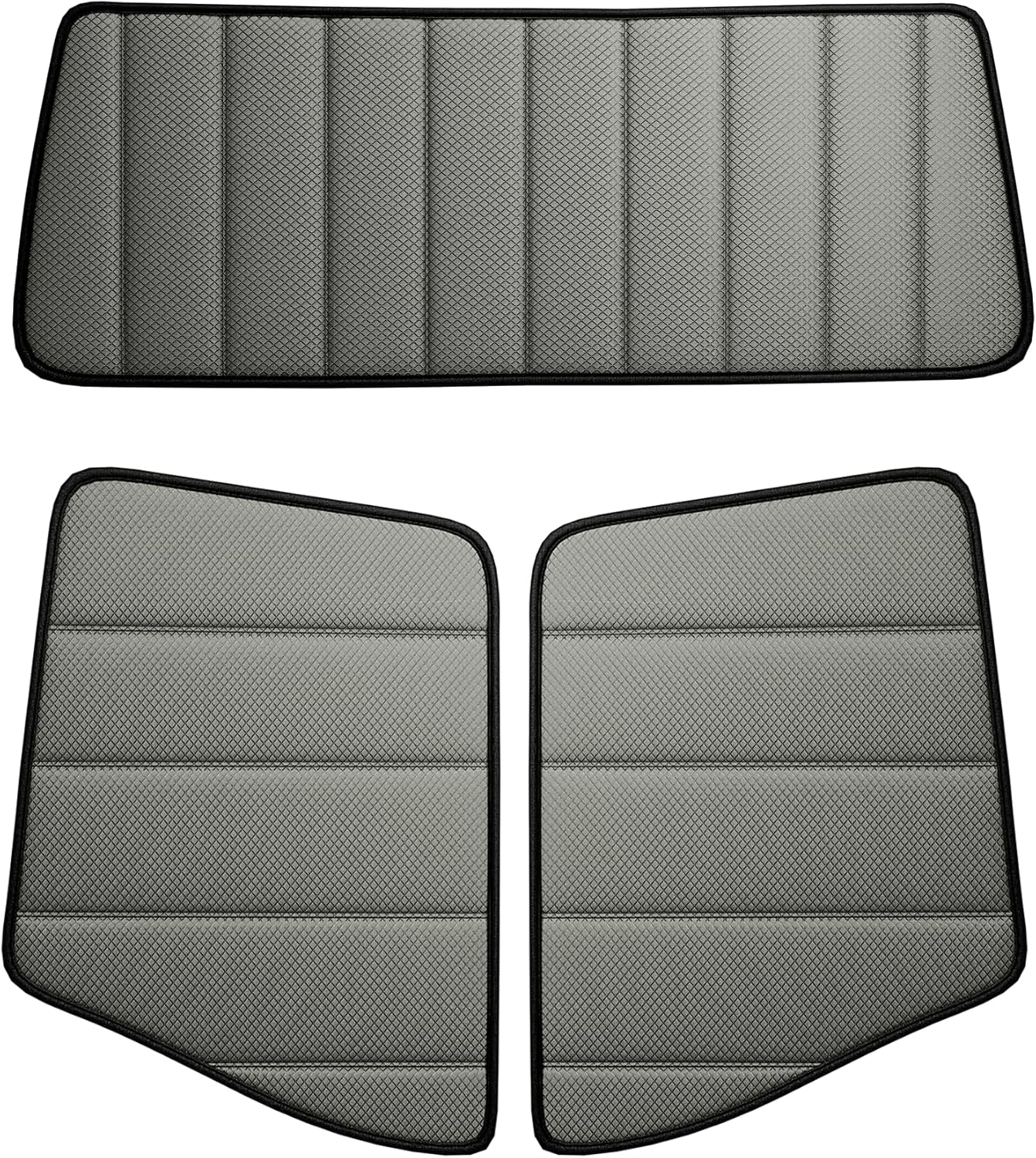 Windshield Cover and Front Door Window Covers (Pair) for 2002-2023 Volvo VN/VNL, 2020-2023 VNR/VAH/VNX Window Sun Shades - Olive Gray Olive Gray VN/VNL/VNR/VAH/VNX