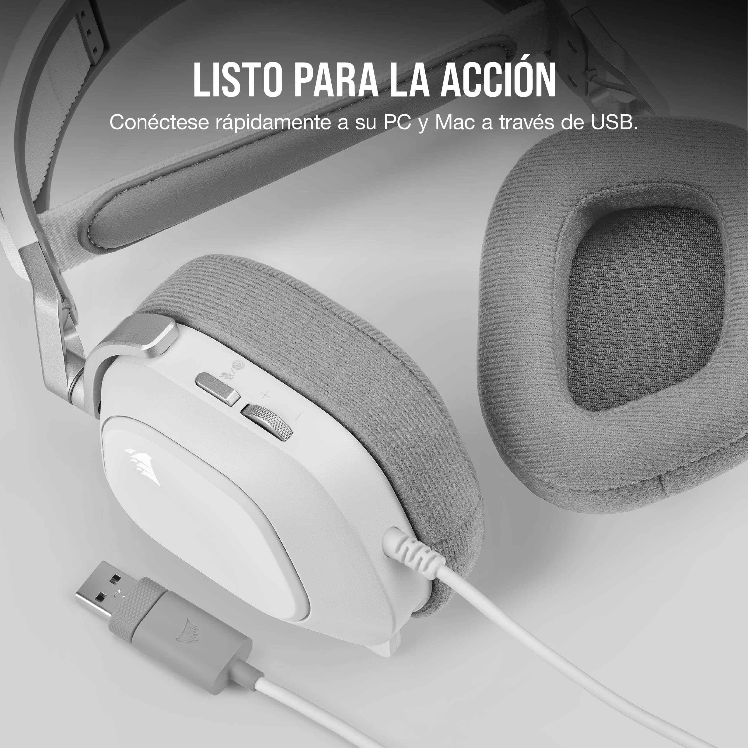 Amazon.com: Corsair HS80 RGB USB Premium Gaming Headset with Dolby