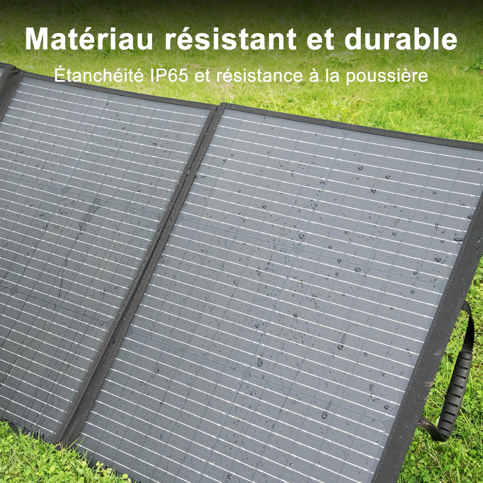 Solarplay Panneau solaire pliable de 200 W - Convient pour les centrales électriques portables, les générateurs solaires, le camping, les camping-cars, les caravanes, les abris de jardin, les voyages