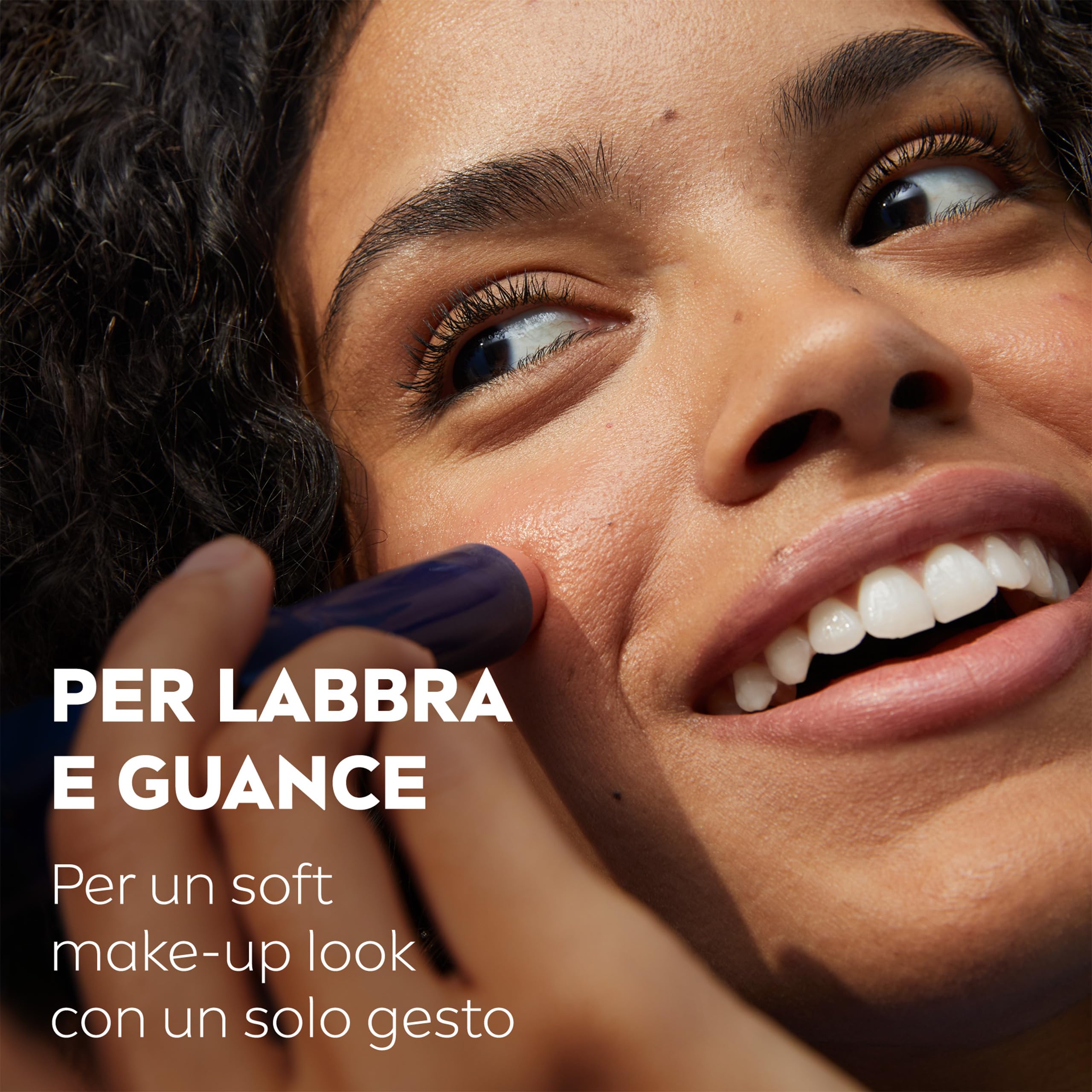 Labello Caring Beauty Lip & Cheek Nude 4.8 g, Burrocacao labbra e guance con una nota di colore nude, Balsamo labbra colorato e blush stick 2 in 1, Lip balm idratante con protezione SPF 30