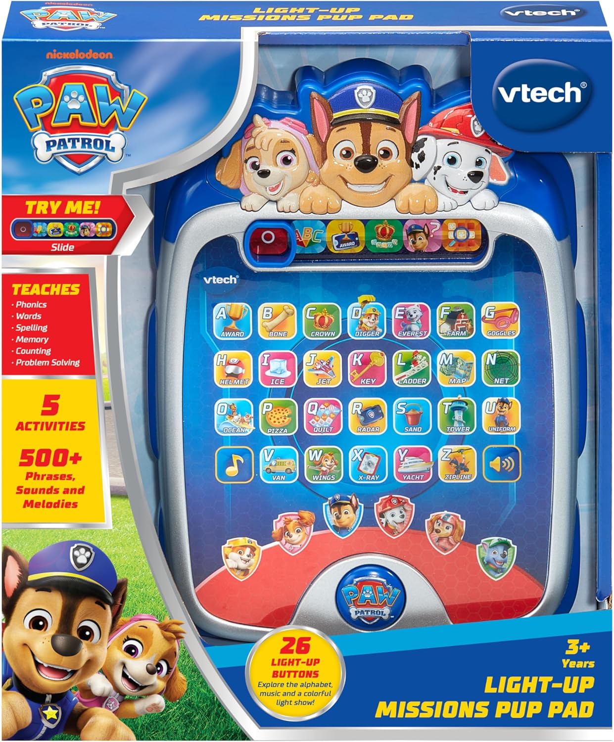 VTech PAW Patrol Light-Up Missions Pup Pad in its retail packaging.