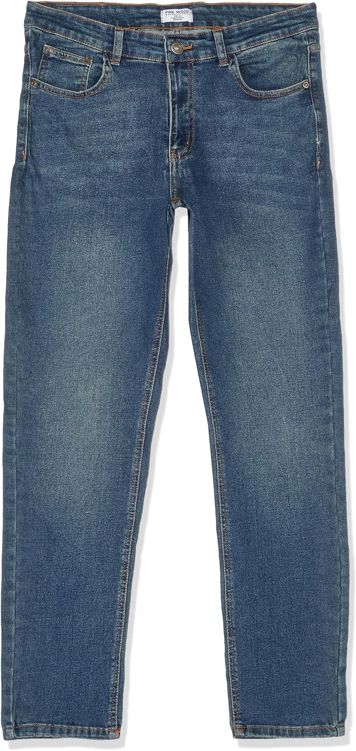 FIRE WOOD Mens Slim (R068/1A) Five Pocket Jeans Jeans