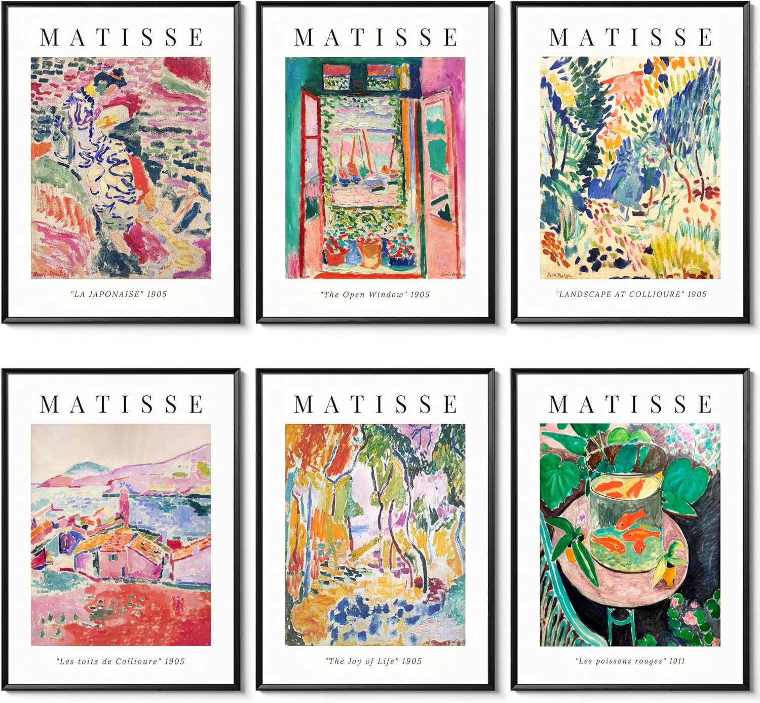 Tmvosn Matisse 12 x 16 Unframed Wall Art