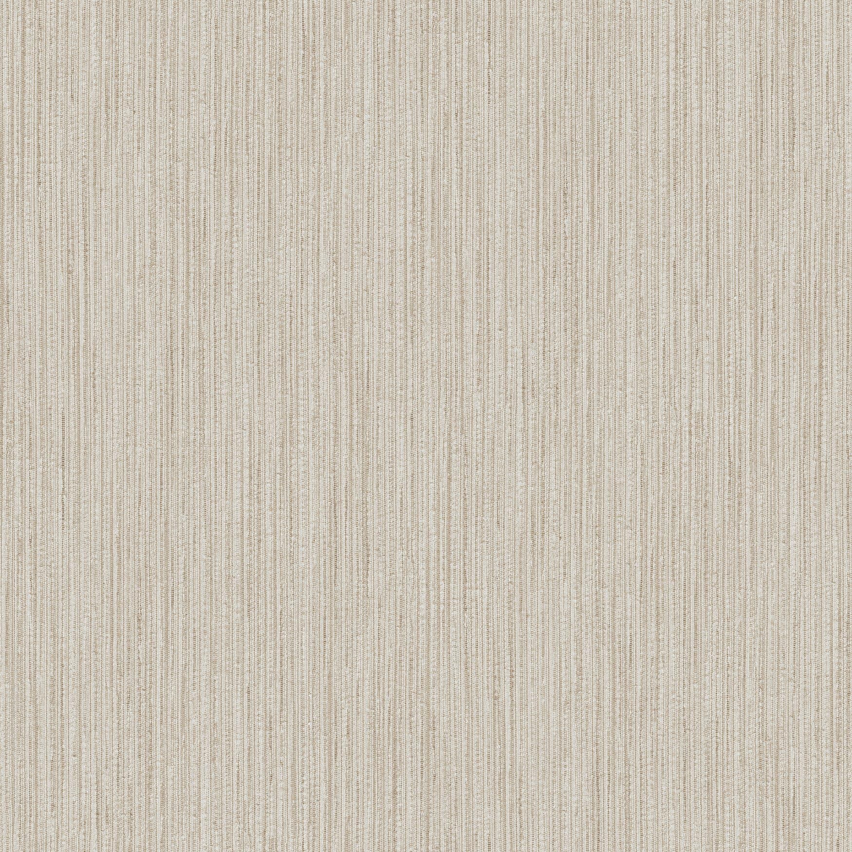 Galerie Utopia Beige Vertical Weave Stripe Sheen Finish Wallpaper Roll